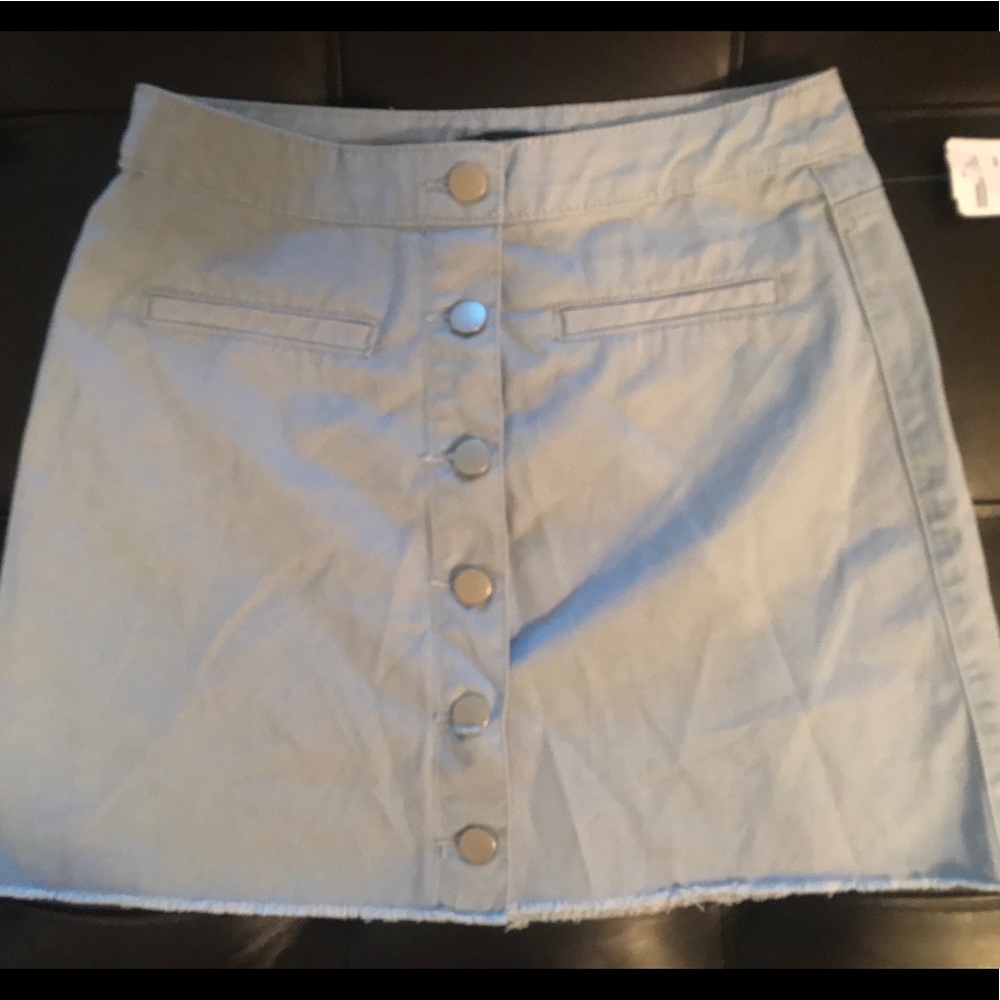 Forever 21 Dusty Blue Short Skirt